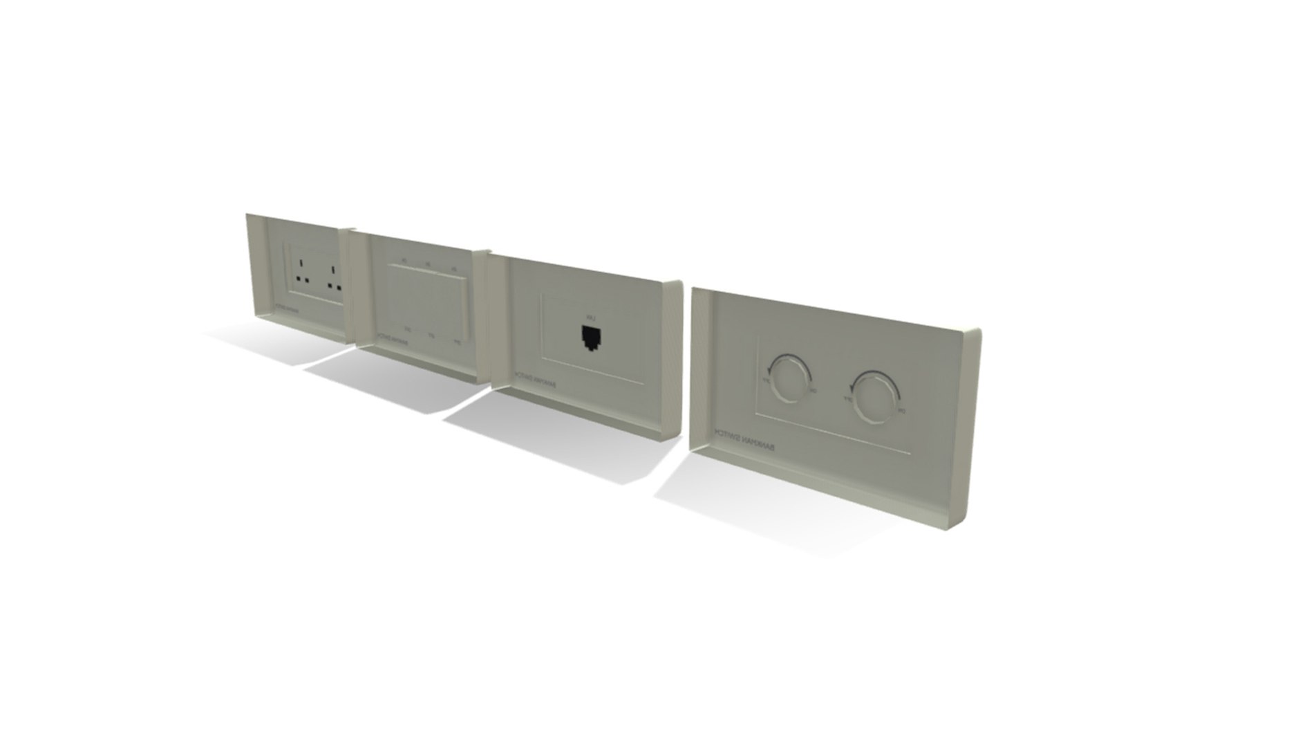 Plug Socket Realistic 3D Model - TurboSquid 1700093