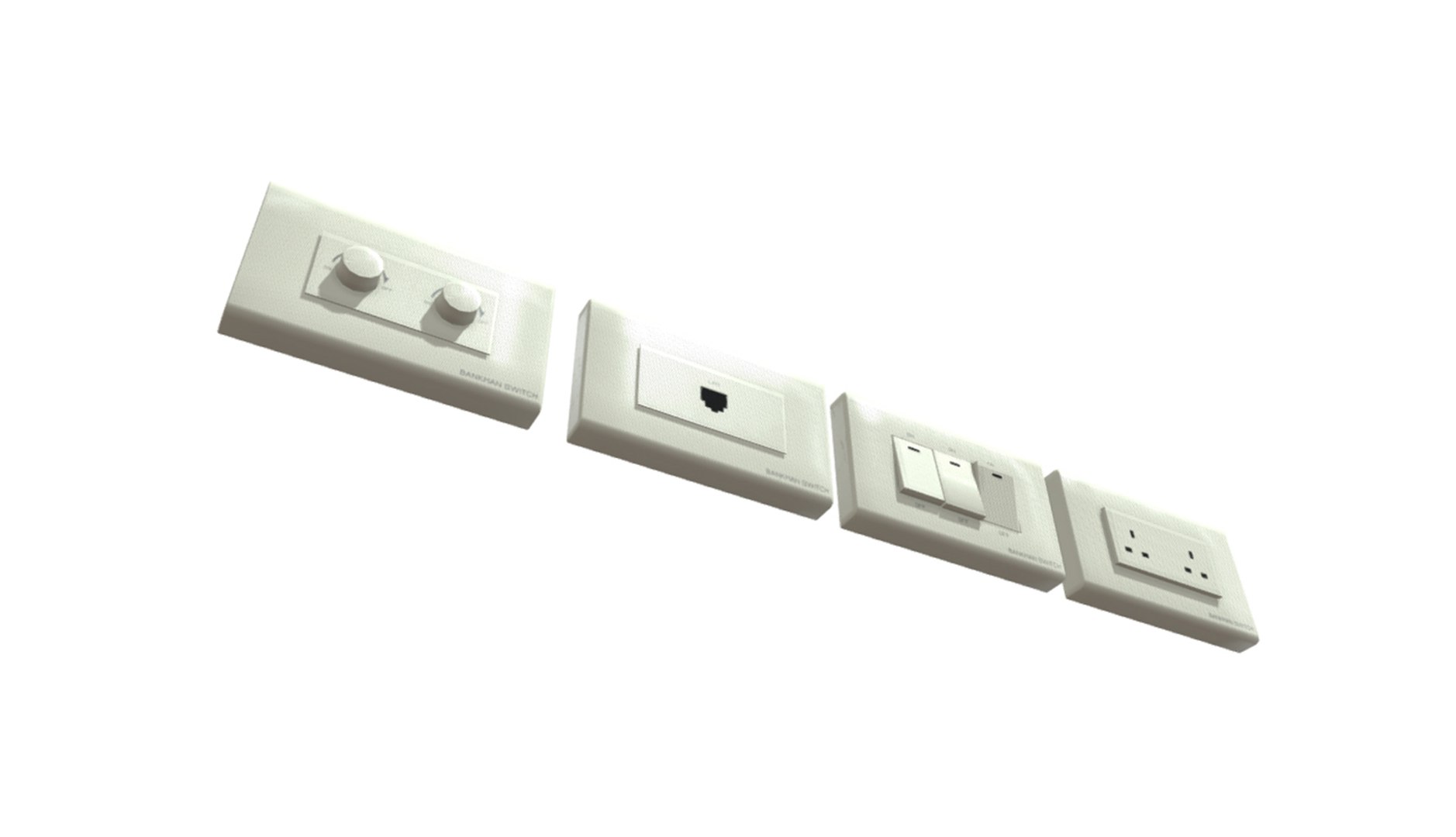 Plug Socket Realistic 3D Model - TurboSquid 1700093