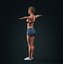 Emilia Clarke Postać Model 3D Low Poly