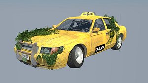 New York Taxi destroyed