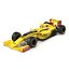 formula car rigged yellow 3d model