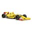 formula car rigged yellow 3d model