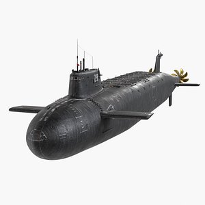 3D USSR Coldwar Prototype Submarine model