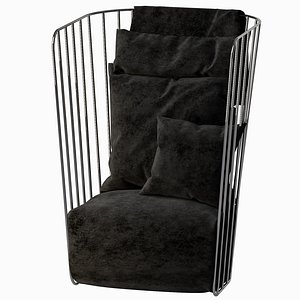 3D armchair brides veil