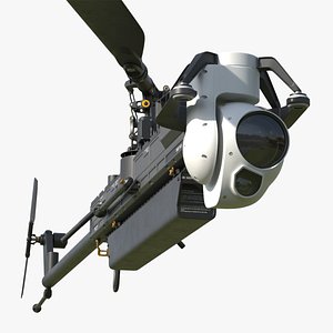 US Army Ghost-X Military Drone Rigged for Cinema 4D