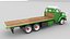 1975 Generic Flatbed Truck 3D model