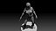 Police Girl for 3d Print
