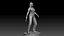 Police Girl for 3d Print