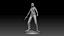 Police Girl for 3d Print