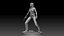 Police Girl for 3d Print