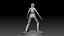 Police Girl for 3d Print