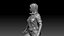 Police Girl for 3d Print