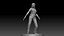 Police Girl for 3d Print