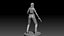 Police Girl for 3d Print