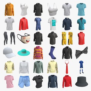 Clothing Collection 38 PBR 3D models
