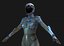 Cyborg femminile Low Poly