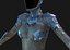 Cyborg femminile Low Poly