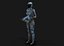 Cyborg femminile Low Poly