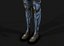 Cyborg femminile Low Poly