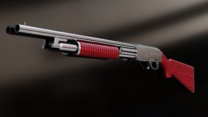 shotgun weapon 3D