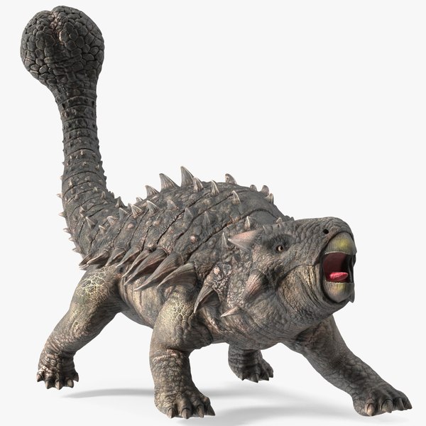 Ankylosaurus Tropical in Attack Pose 3D model