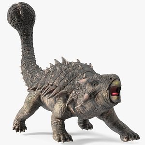 Ankylosaurus Tropical in Attack Pose