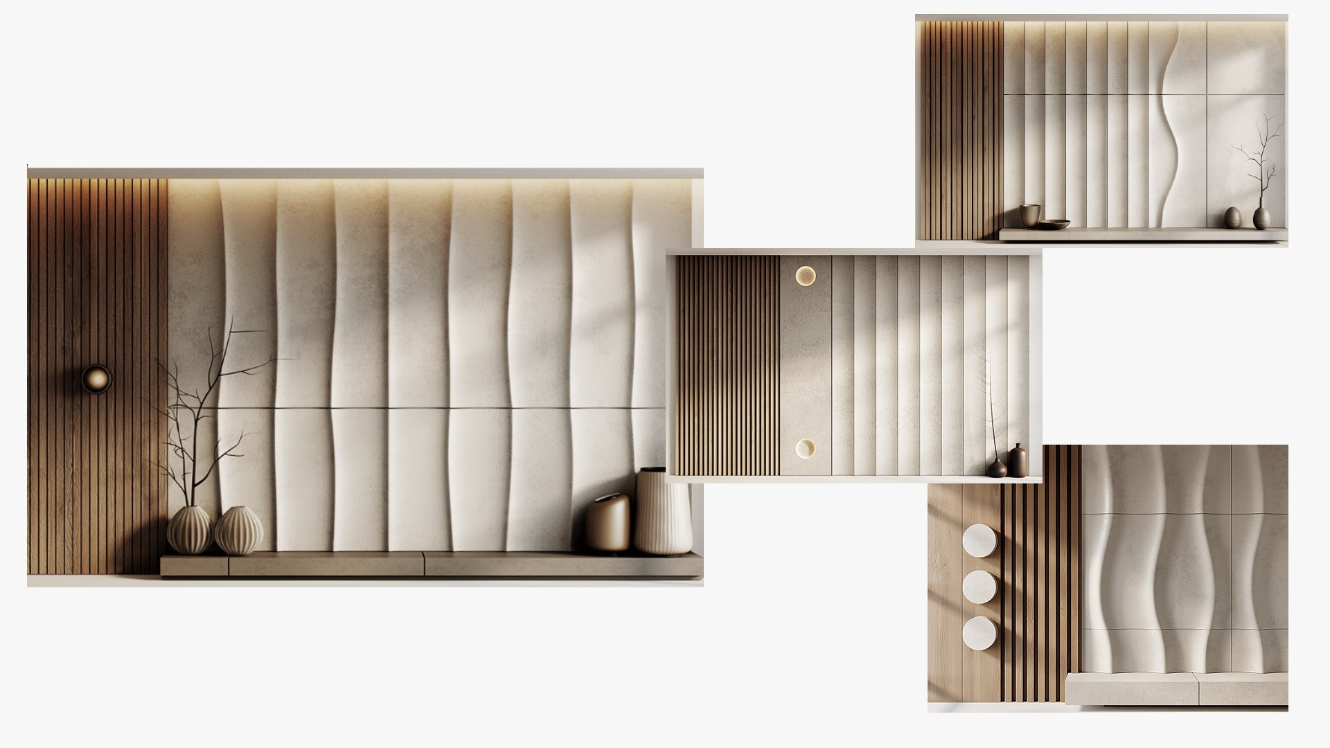 Wall Panels Set 3D Model - TurboSquid 2345609