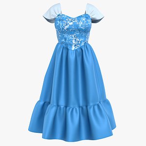 Blue Floral Dress