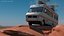 Large RV Motorhome with Side Windows Vintage Rigged 3D model
