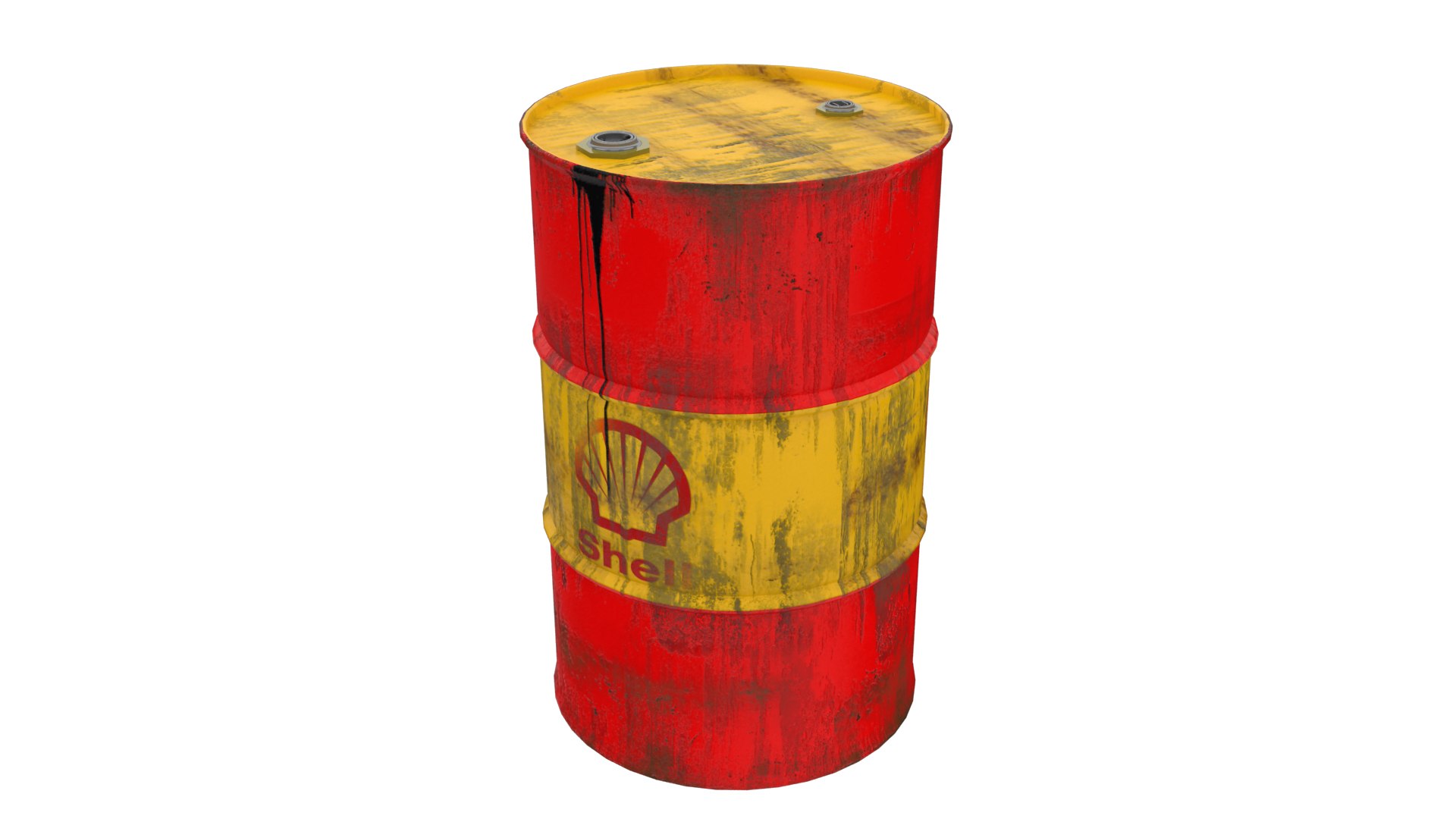 Shell oil barrel 3D model - TurboSquid 1617745