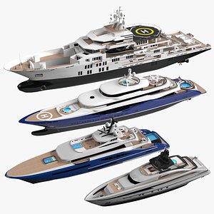 Collections yachts  Adventure Summer 2021 3D model