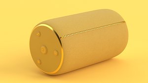 Portable Bluetooth Speaker Yellow 3D model