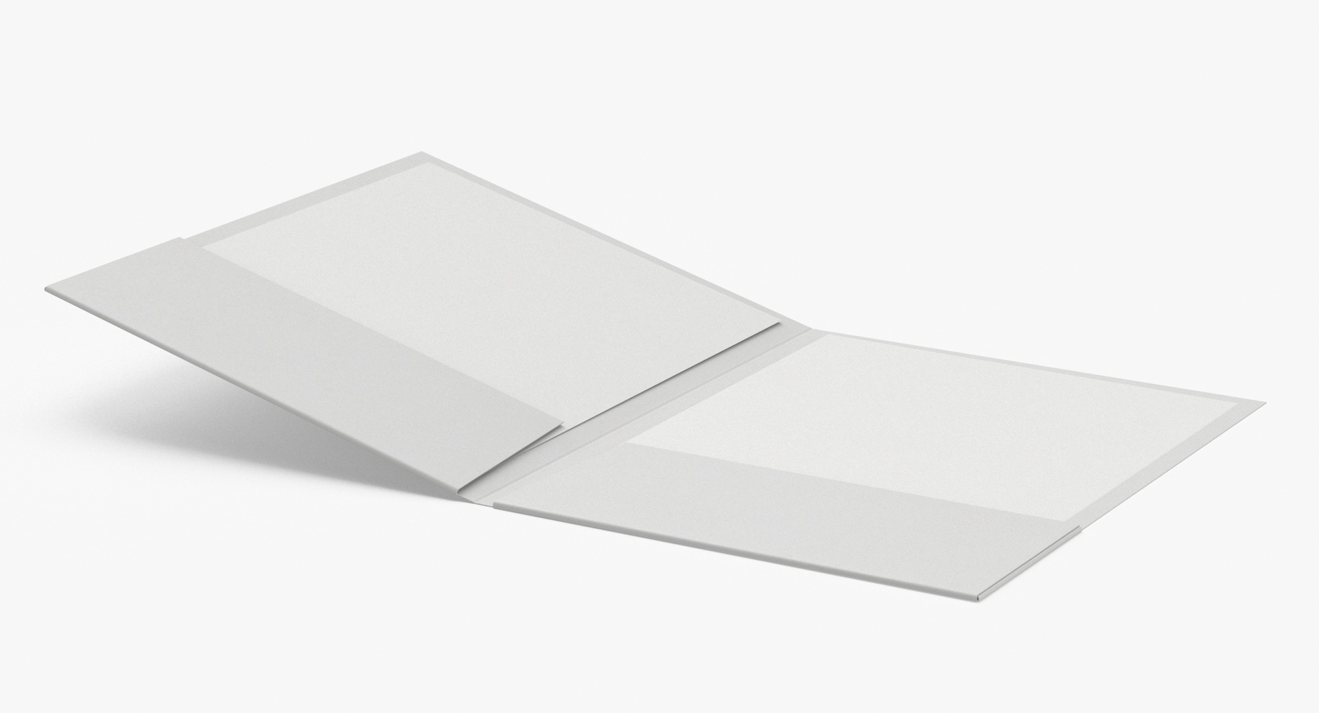 Office Stationary Folder Type 02 Different Poses Blank And Generic 3D ...