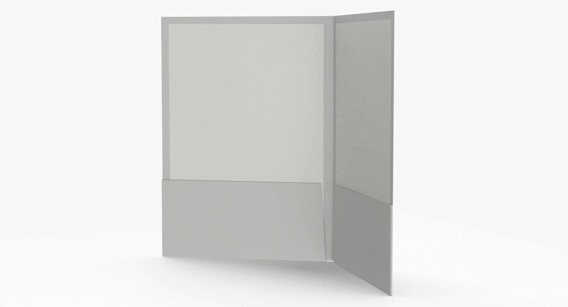 Office Stationary Folder Type 02 Different Poses Blank And Generic 3D ...