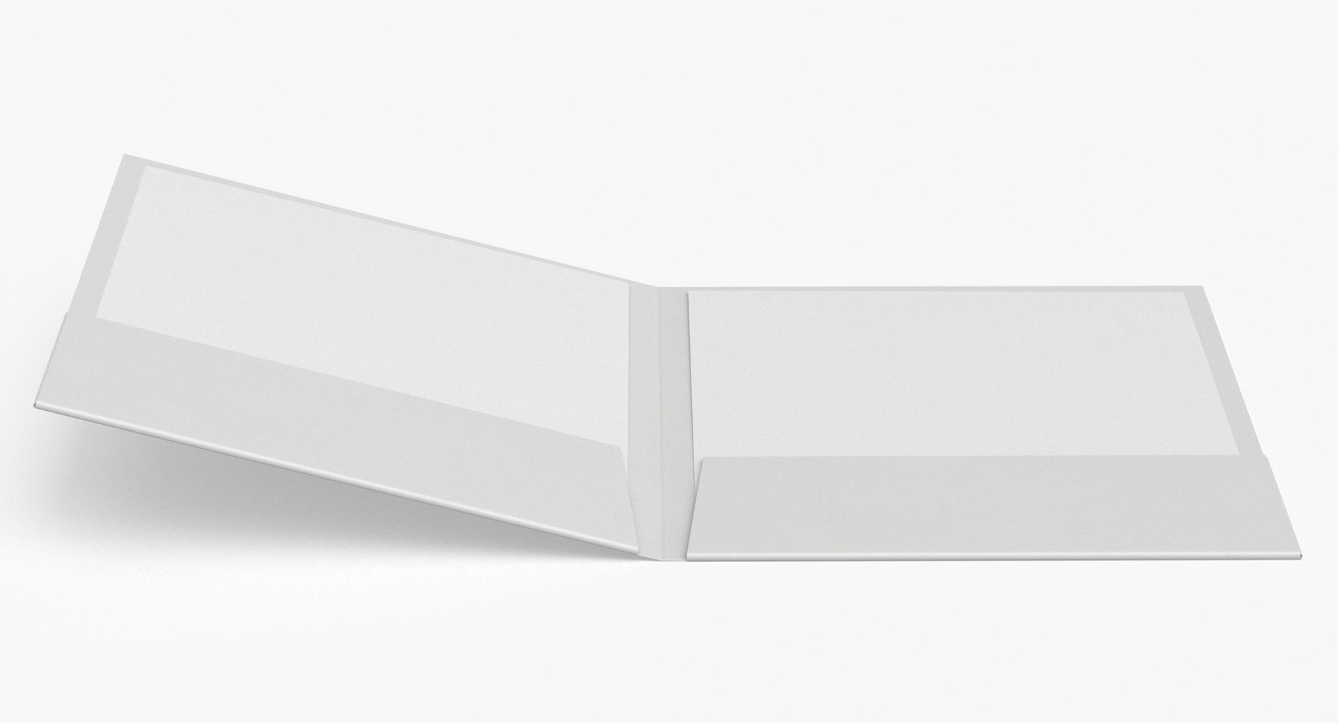 Office Stationary Folder Type 02 Different Poses Blank And Generic 3D ...