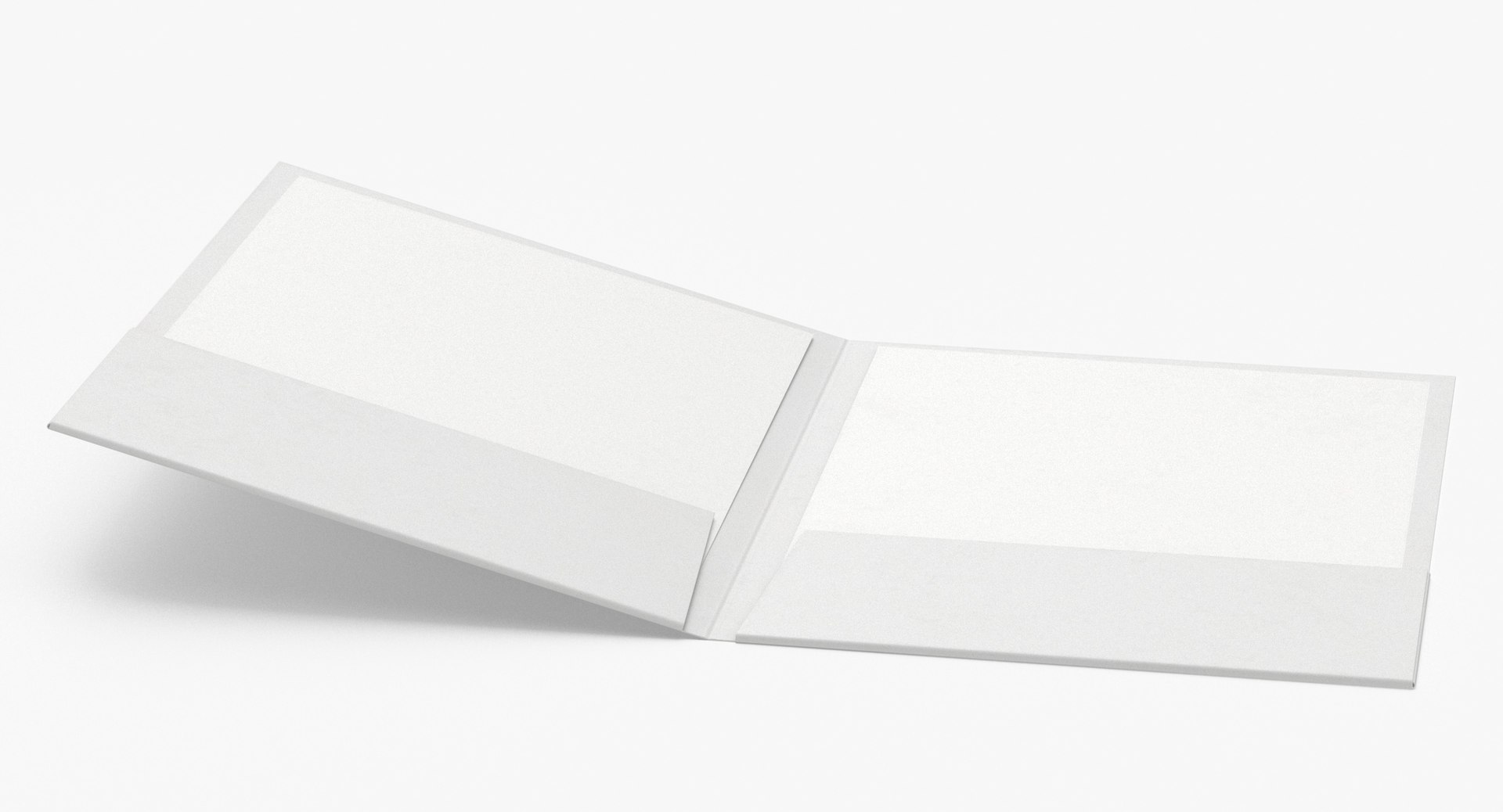 Office Stationary Folder Type 02 Different Poses Blank And Generic 3D ...
