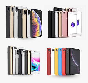 3D model apple iphone xs 7