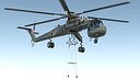 Heavy-Lift Helicopter Sikorsky S-64 Skycrane Green