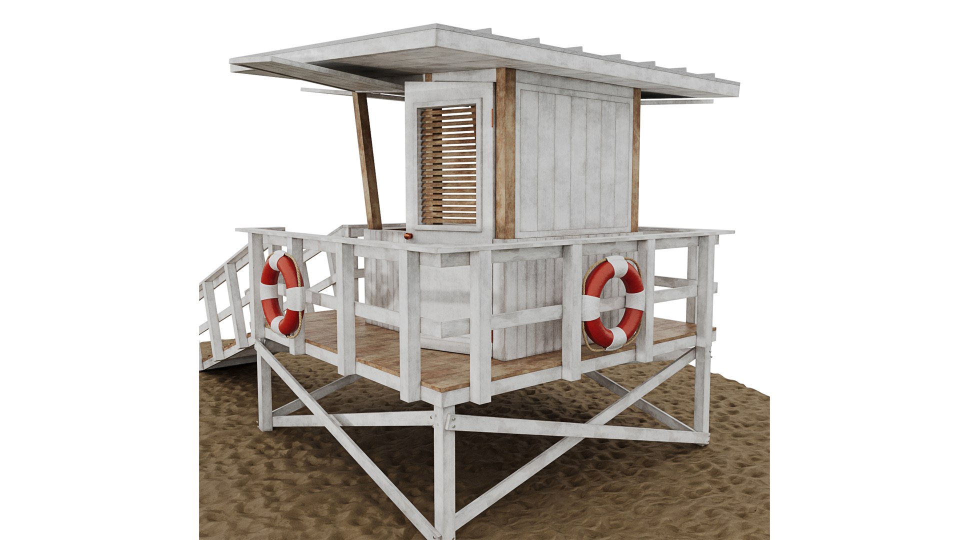 3D Rescue Tower 1 - TurboSquid 2125452