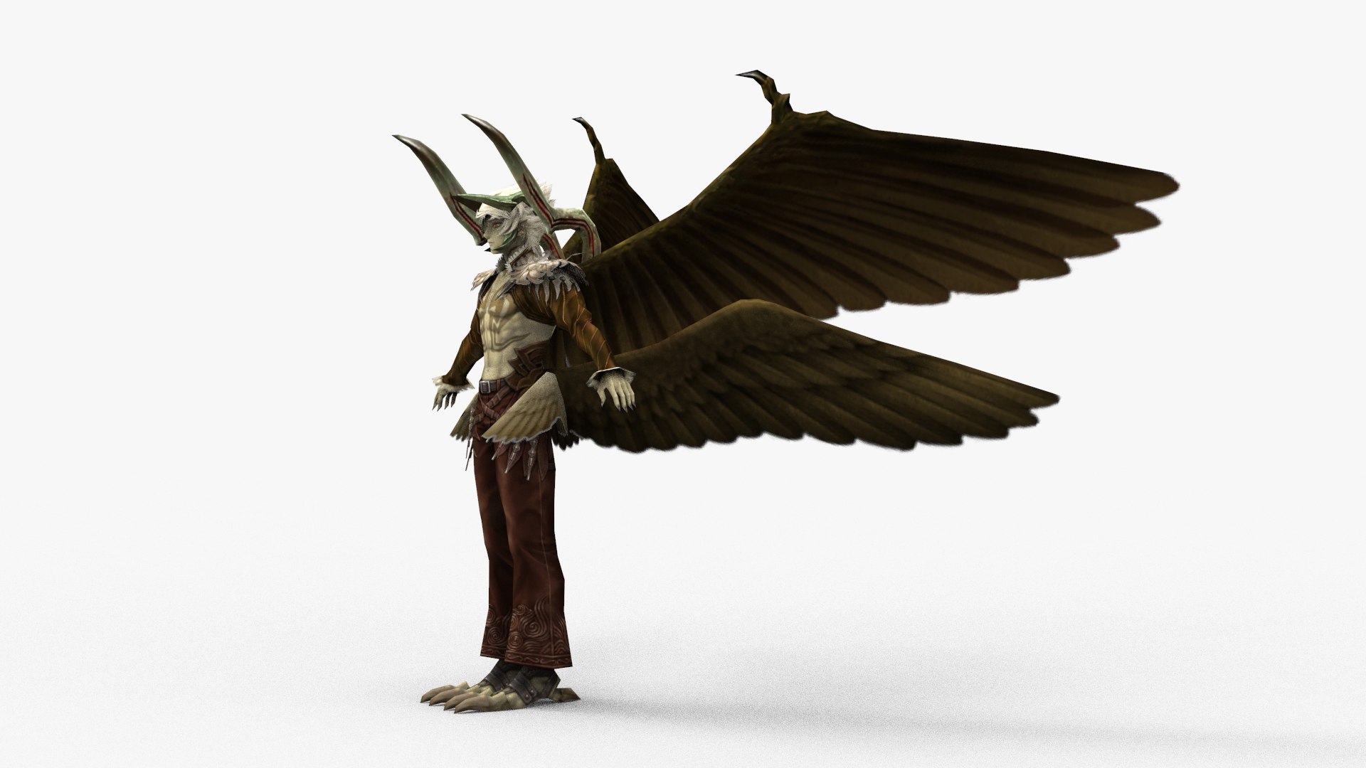 3D Fergus-bird Man - TurboSquid 1715840