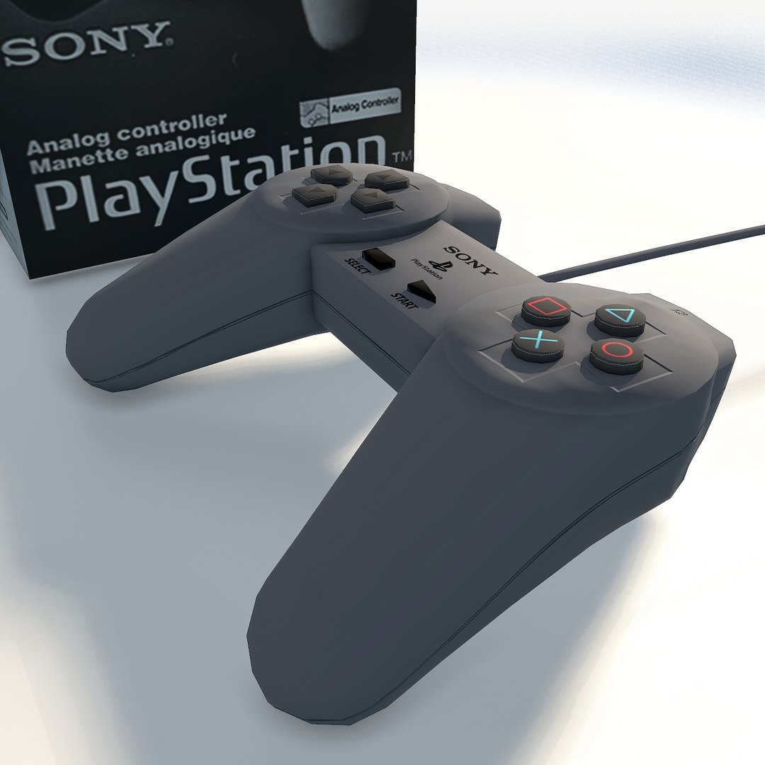 Ps1 Gamepad Box 3d Model