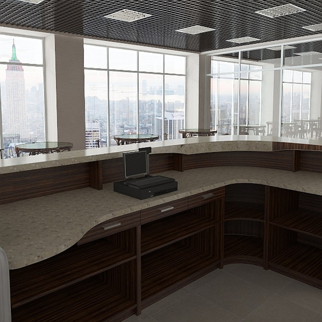 Bar Interior 3d Model