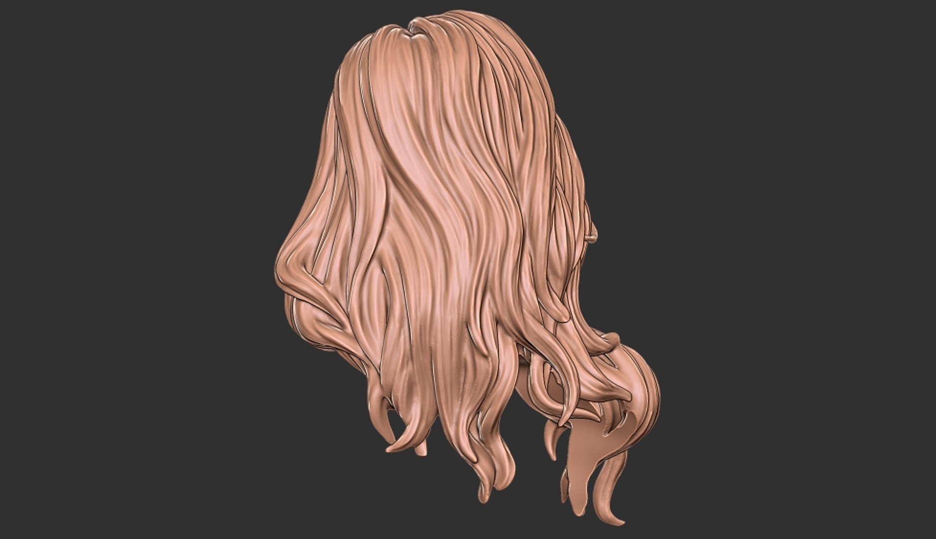 3D model Curly Pigtails Hairstyle - TurboSquid 1933005