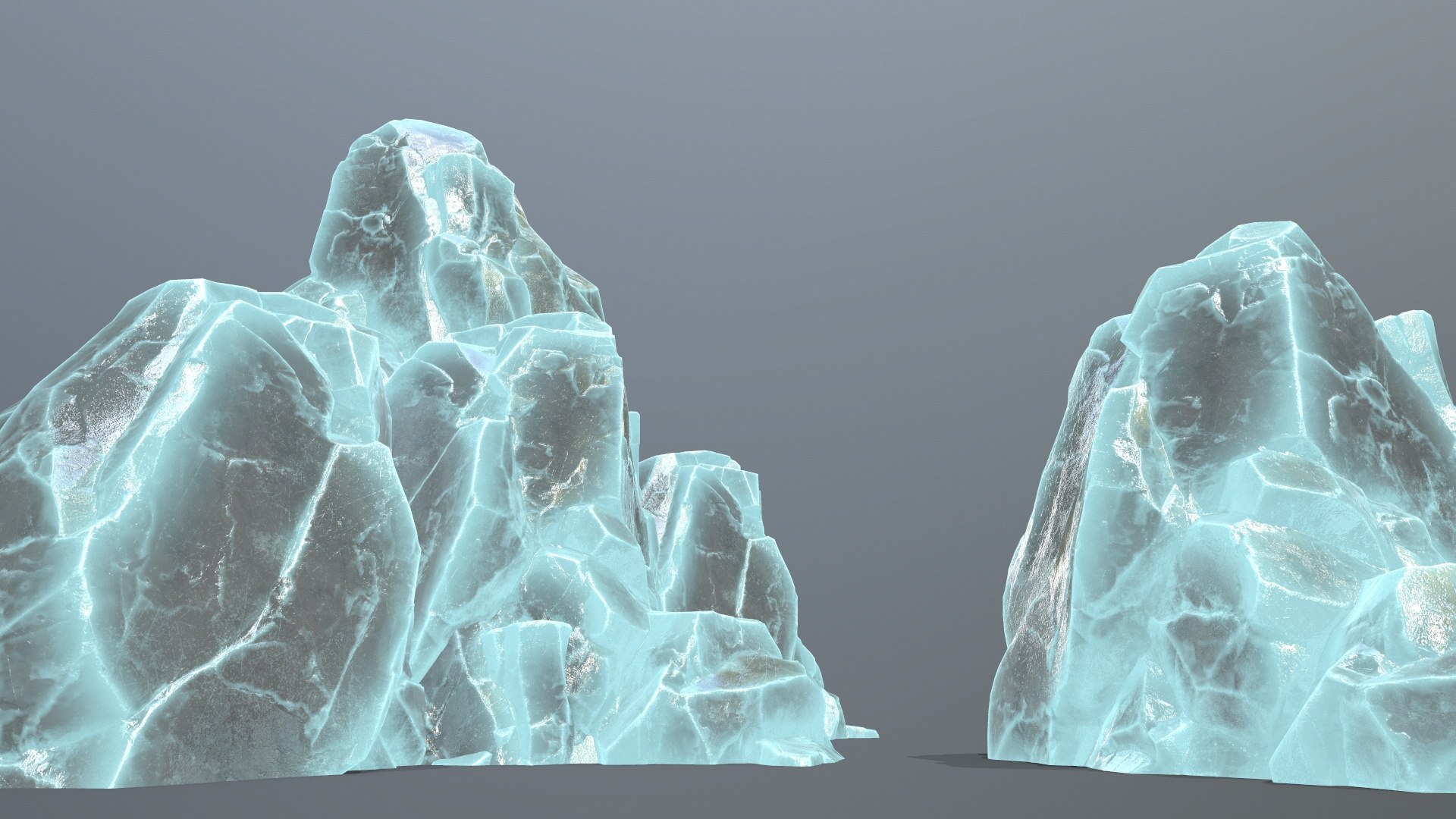 Ice Rocks 3D Model - TurboSquid 2334409