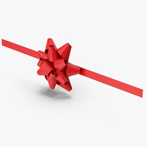 Red Gift Bow 3D model