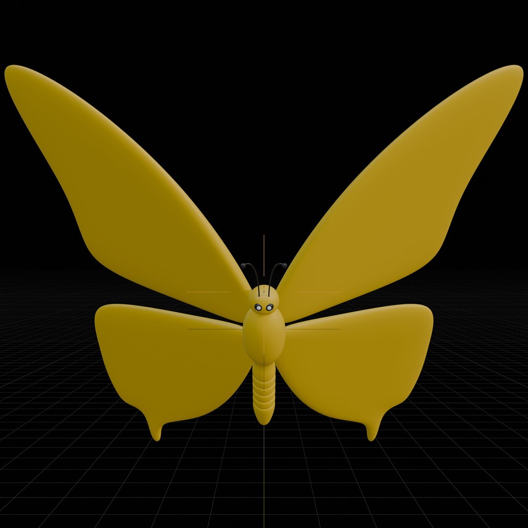 3D Butterfly Model - TurboSquid 2340265