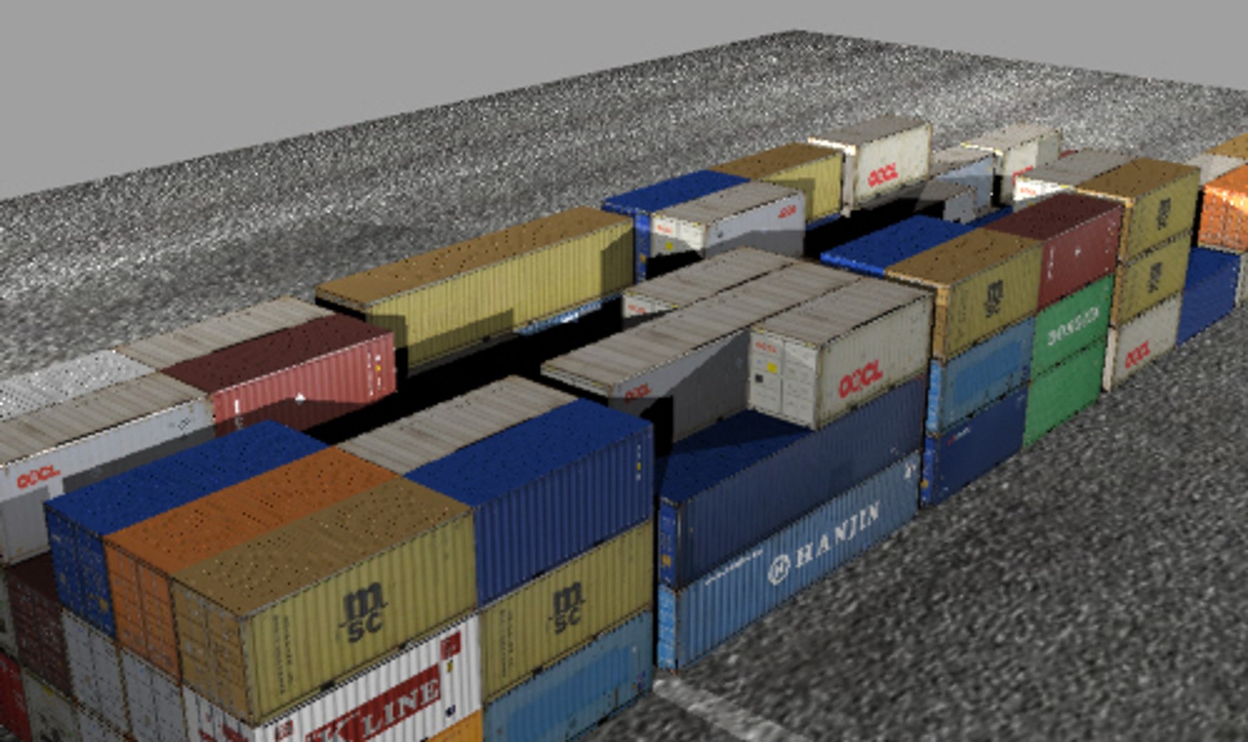 3d Container Stack
