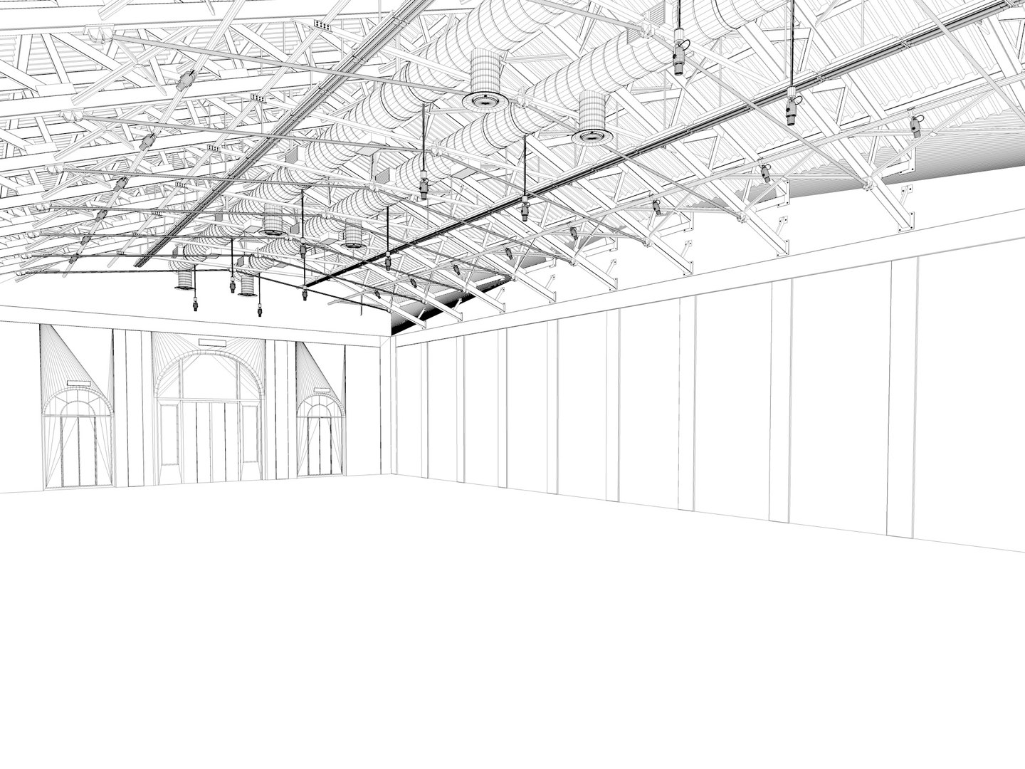 3D Model Exhibition Hall Interior 15 - TurboSquid 2077335