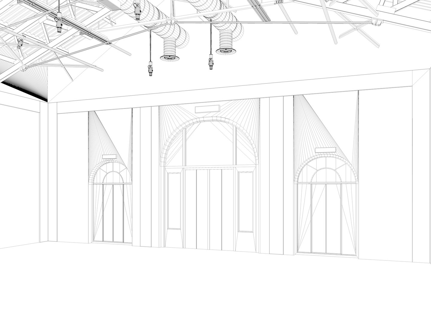 3D Model Exhibition Hall Interior 15 - TurboSquid 2077335