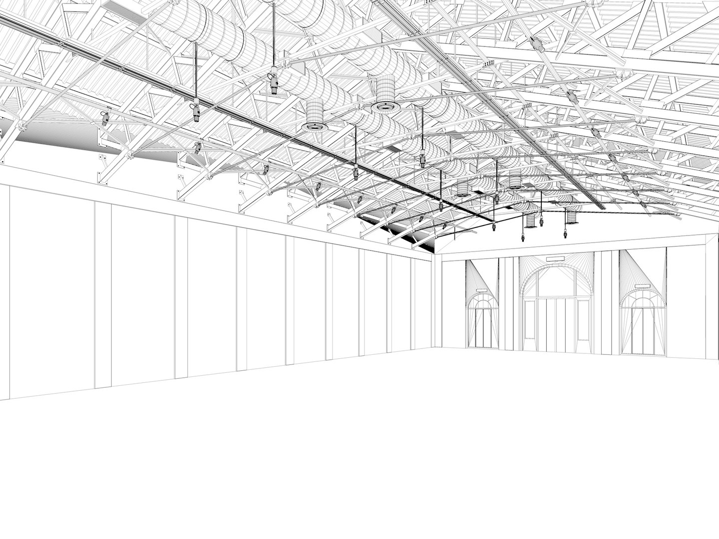 3D Model Exhibition Hall Interior 15 - TurboSquid 2077335